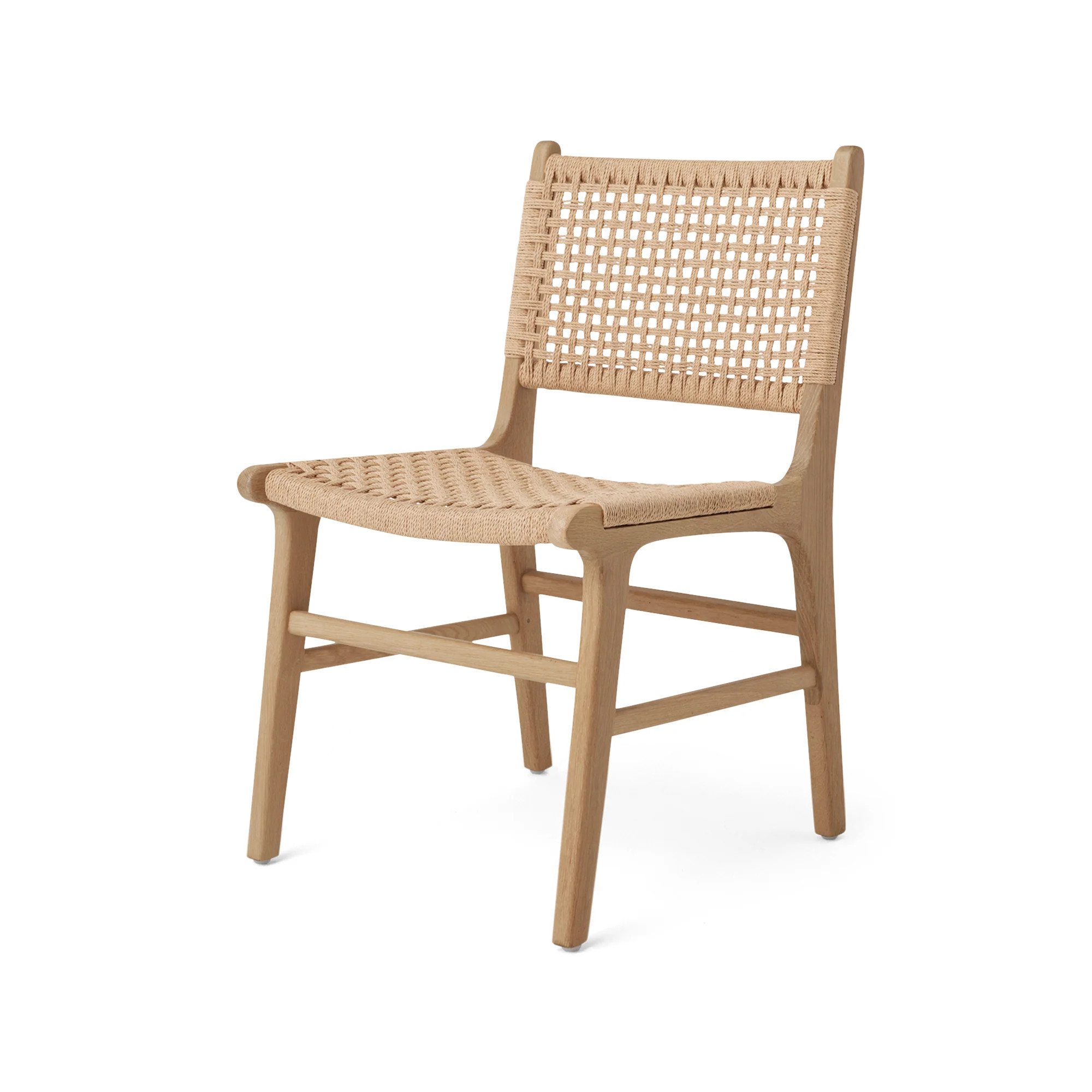 Dining #1 - Dining Chair in Oak with Woven Paper Cord Seat | Hati Home