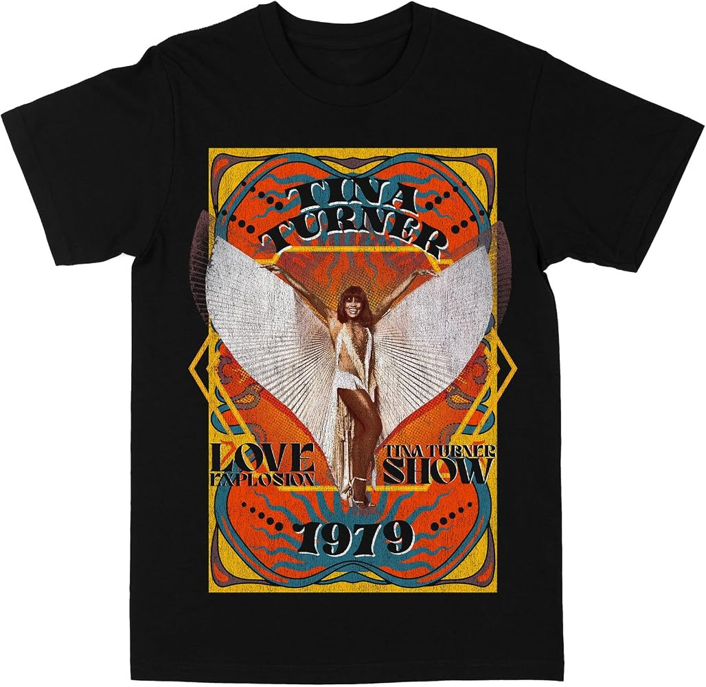 Tina Turner Love 79 Black T-Shirt | Amazon (US)