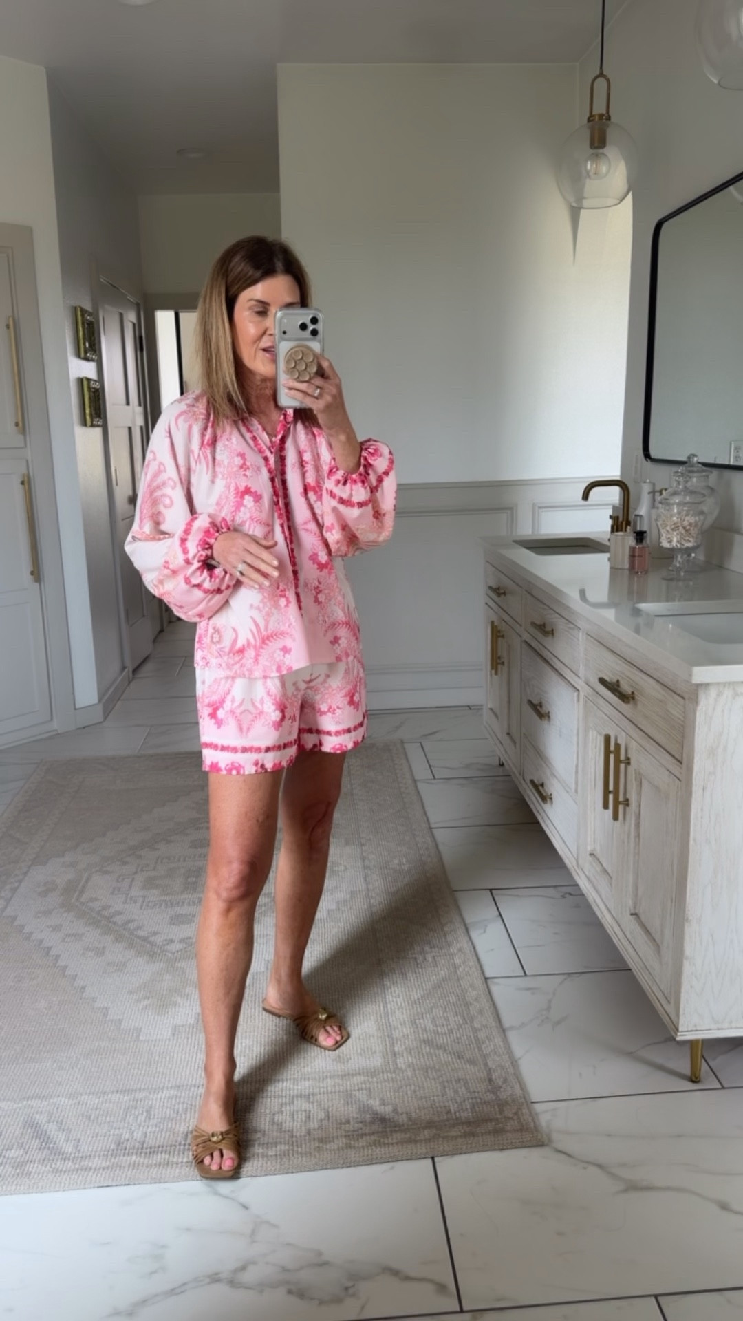 I’m wearing a small in this 2 piece short set 

#LTKOver40