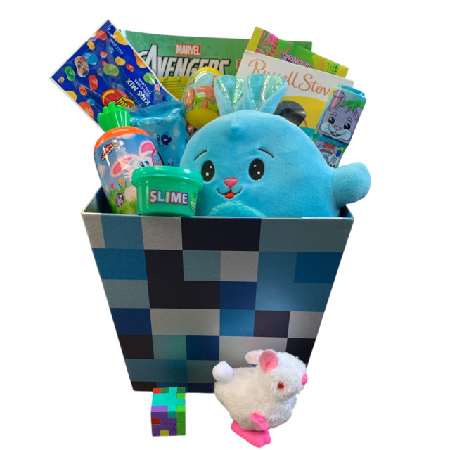 Premade Easter Basket for Boys or Girls Prefilled Pixelated Blocky Container | Walmart (US)