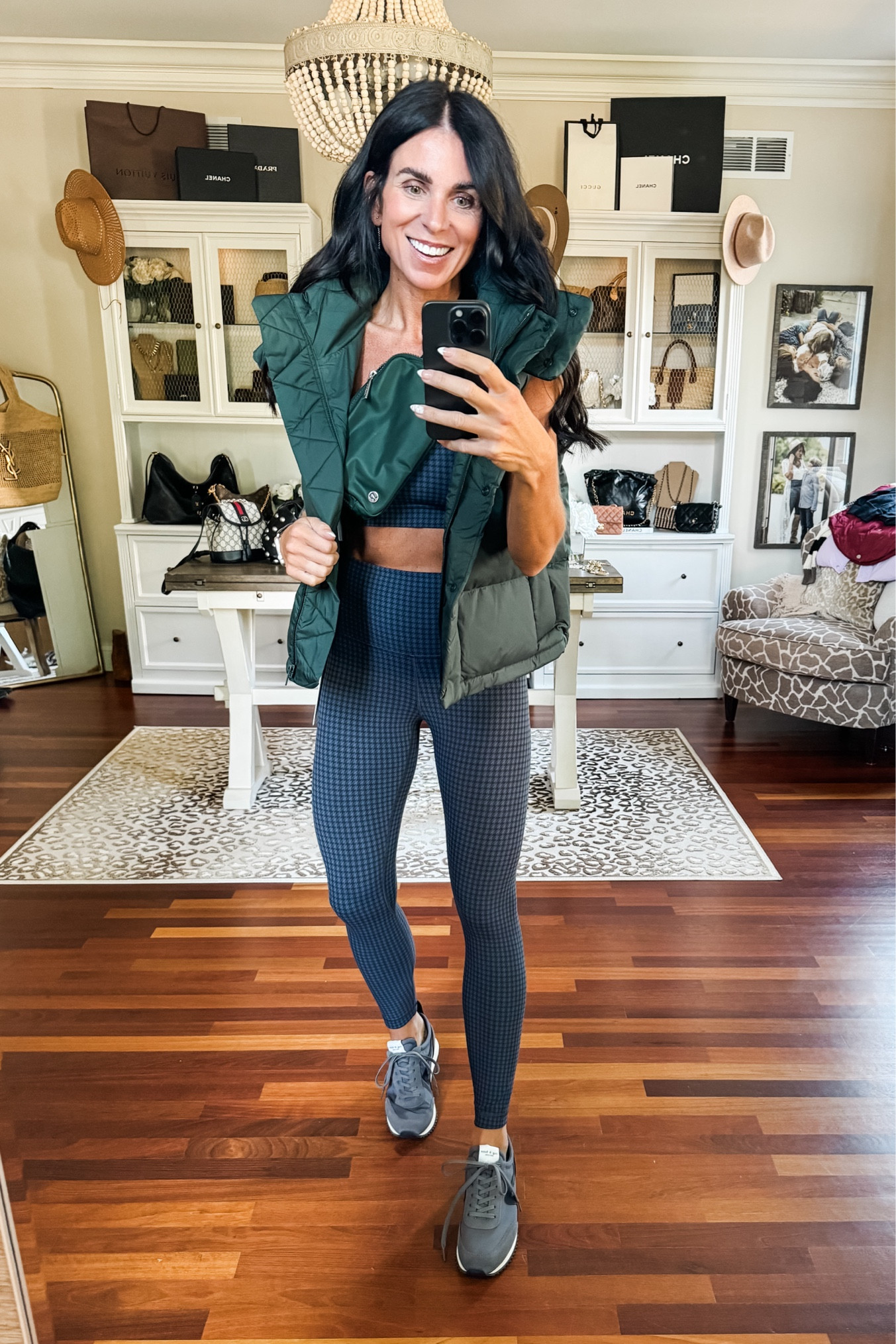 10 bra
6 leggings and vest 
Lululemon 

#LTKStyleTip #LTKActive #LTKFitness