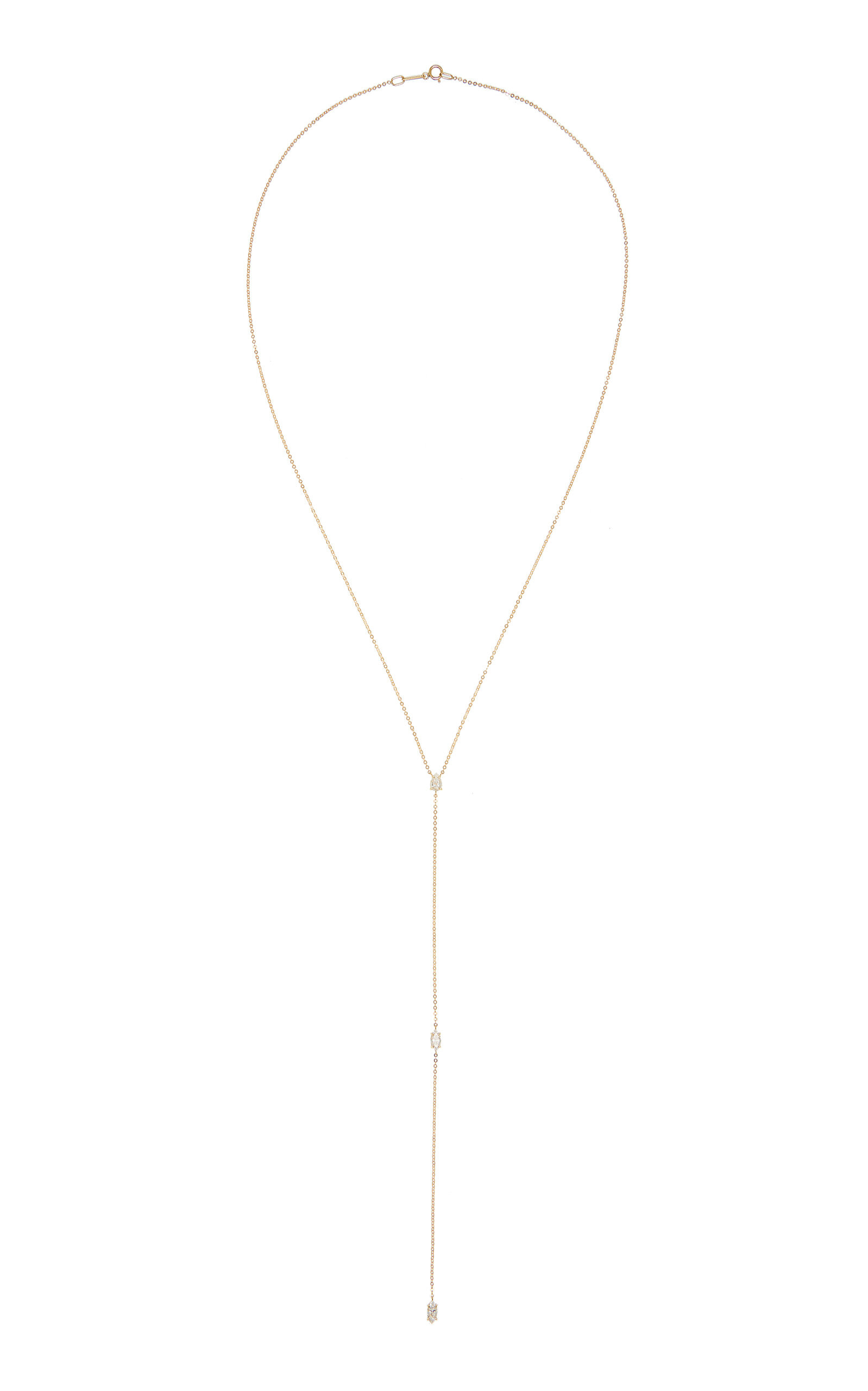 Anita Ko - 18K Yellow Gold Diamond Lariat Necklace - Gold - OS - Moda Operandi - Gifts For Her | Moda Operandi (Global)