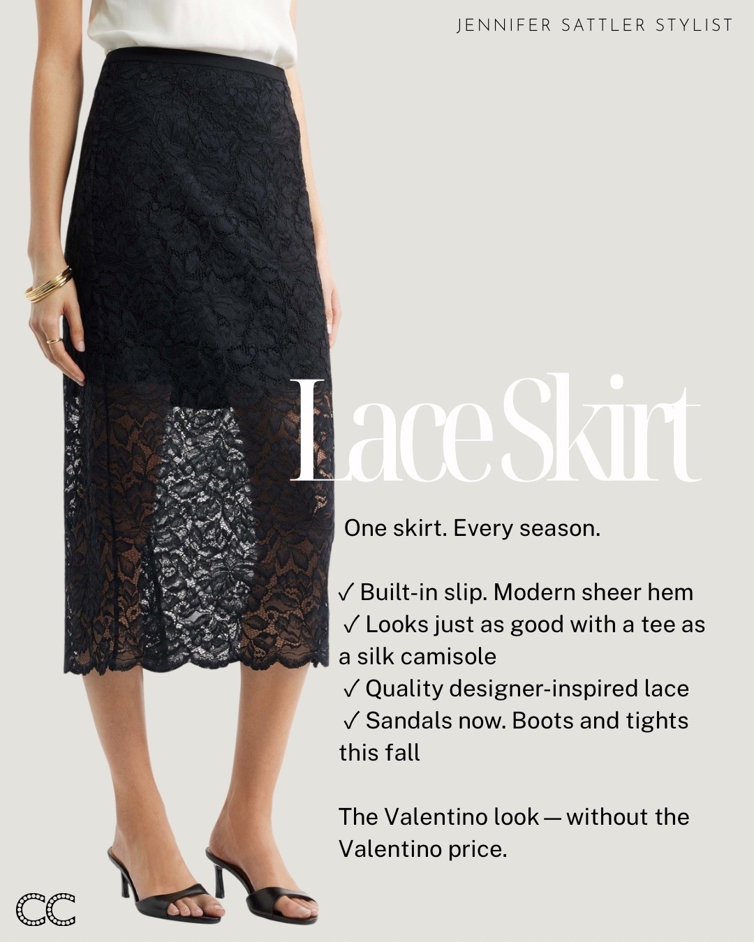 One skirt fort every season! This lace skirt from the Nordstrom Anniversary sale has a built-in slip and looks modern with a sheer hem. ✨ Looks just as good with a tee as a silk camisole and quality designer-inspired lace. Wear with sandals now and boots this fall! Valentino look without the Valentino price.

#LTKootd #LTKSeasonal #LTKSaleAlert
