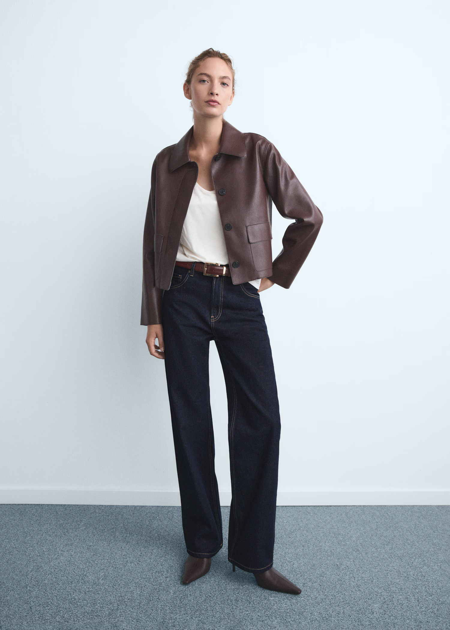 Miami medium-rise straight-fit jeans | MANGO (UK)