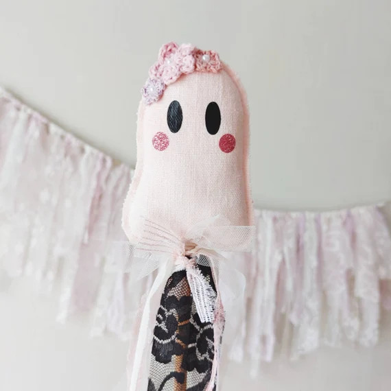 Ghost Wand Magical Halloween Wand Pink Halloween Girl Basket - Etsy | Etsy (US)