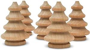 Mini Wooden Christmas Tree 1-1/4 inch, Pack of 250 Unfinished Wood Miniature Trees for Christmas ... | Amazon (US)