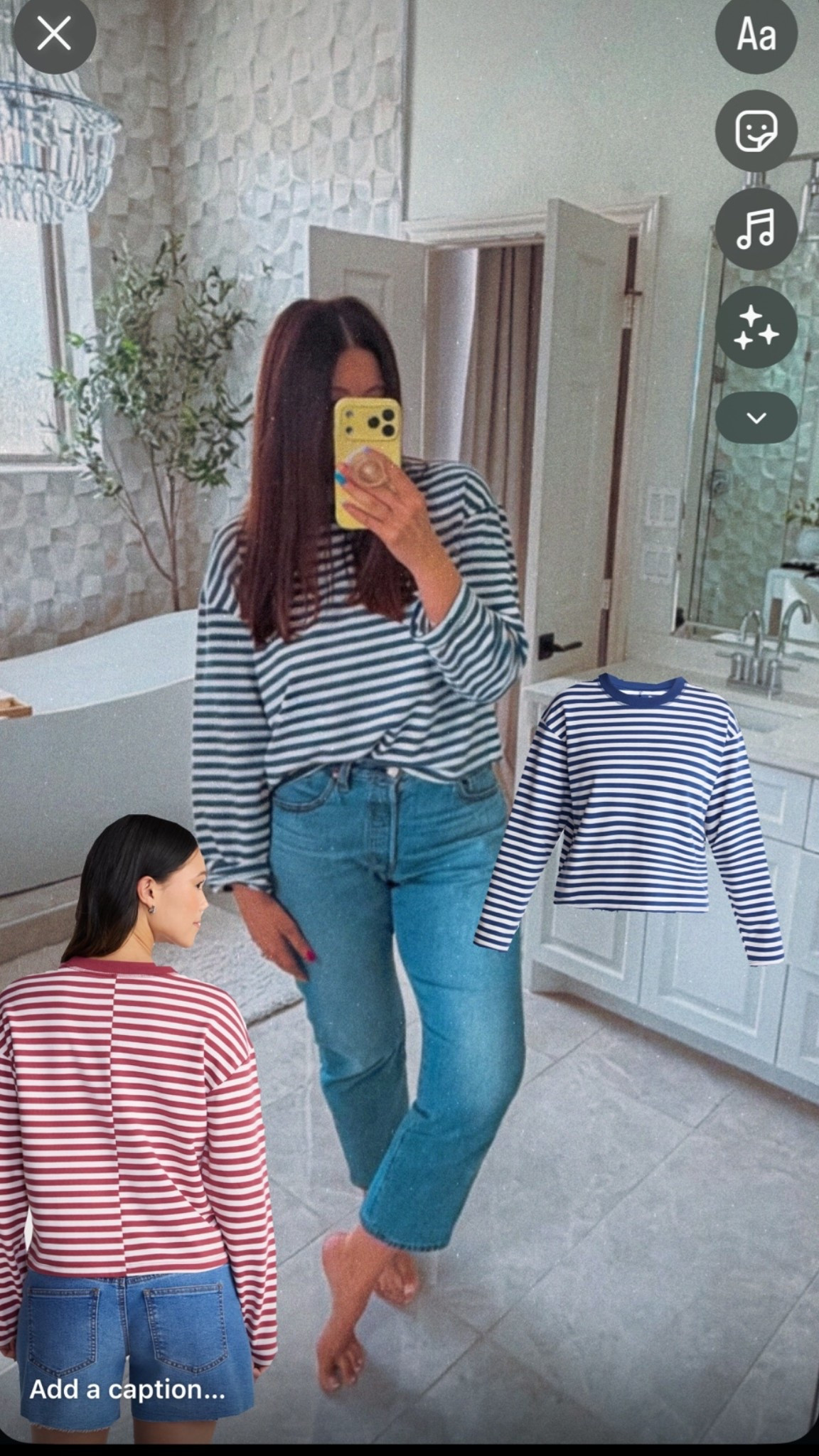 i’ve worn this striped tee several times now and finally remembered to share it. it’s under $14, super comfortable, and comes in blue + white and red + white.
easy to throw on with jeans, shorts, or even over a swimsuit this summer. ☀️

#walmartfashion #walmartfinds #stripedtee #summerstyle #casualoutfit #affordablefashion

#LTKgrwm #LTKootd #LTKOver40
