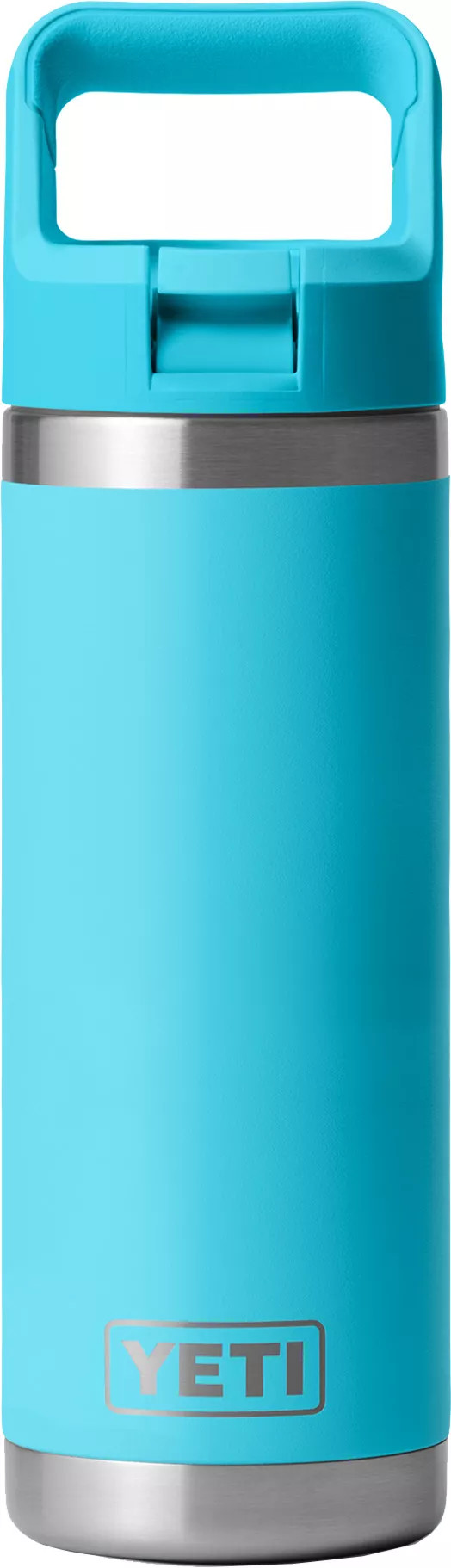 YETI Rambler 18 oz. Water Bottle with Color-Matched Straw Cap, Reef Blue | Dick's Sporting Goods