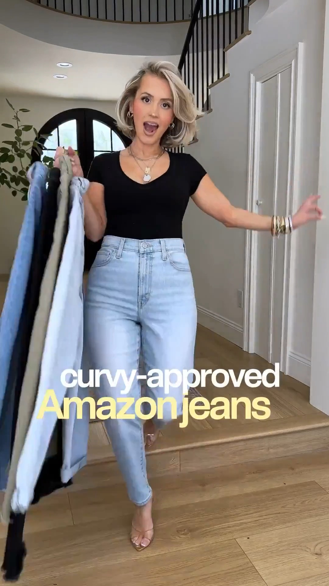Curvy & petite approved stretch jeans from Amazon! 🙌🏼🔥🌶️ i’m wearing a size small or size 4

#LTKgrwm #LTKootd #LTKmomlife