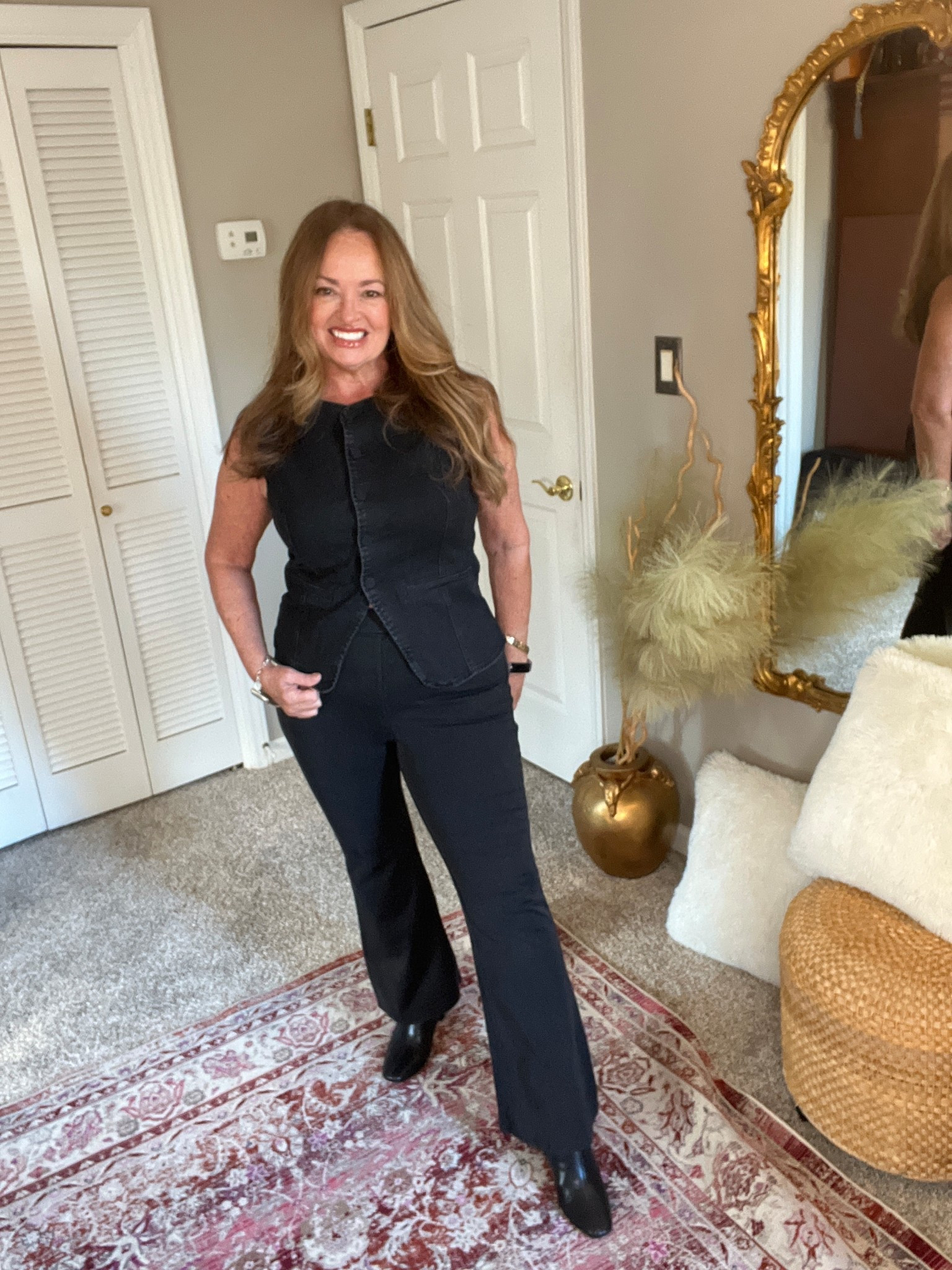 Black denim on denimm

#LTKdayinmylife #LTKootd #LTKvlog