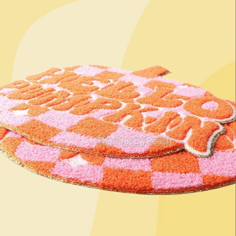 Hello Pumpkin Iron on Chenille Patch Fall Chenille Patch - Etsy | Etsy (US)