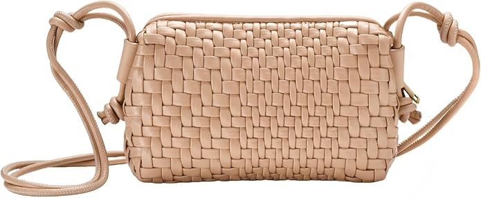 Woven Crossbody Bag for Women Small Woven Purse Vegan Leather Handbag Braided Purse Small Crossbo... | Amazon (US)