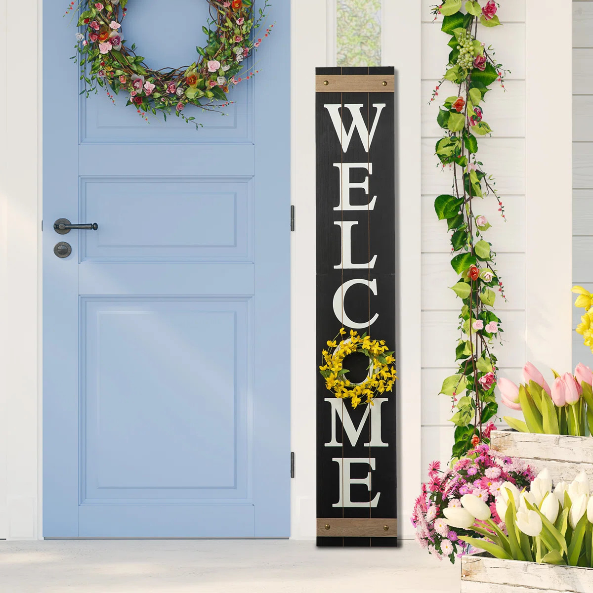 Kreigh Welcome Porch Sign 5 Piece Set | Wayfair North America