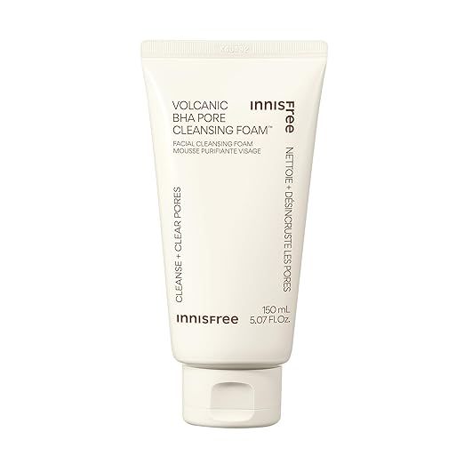 innisfree Volcanic BHA Pore Cleansing Foam with Salicylic Acid, Sulfate Free, Exfoliating Korean ... | Amazon (US)