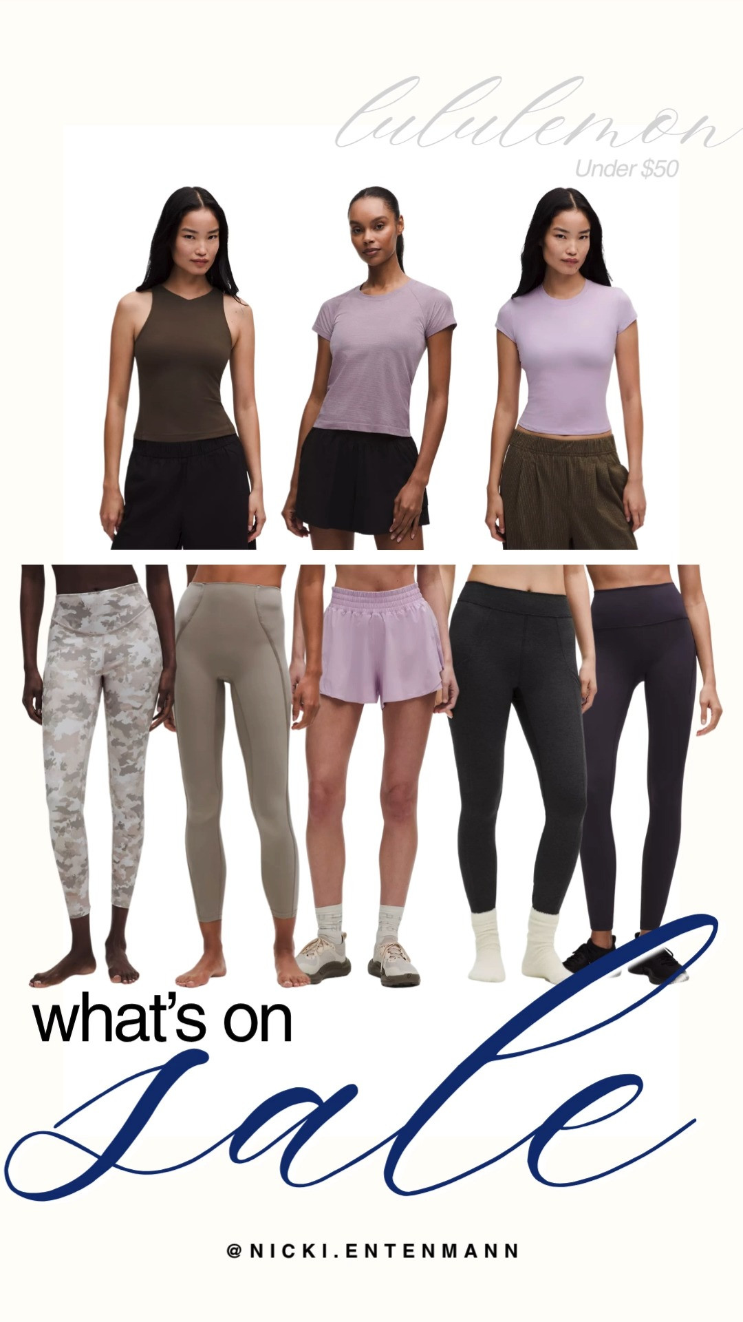 Score amazing Lululemon activewear deals under $50 with sale finds featuring high waisted leggings, breezy running shorts, fitted tees, and ribbed crop tanks in neutral and pastel shades. #lululemon #lululemonhauls #activewear #athleisure #salealert #workoutwear #lululemonaddict #gymfit #shoppingfinds #modernliving 👟🩳✨ 

 #LTKootd #LTKActive #LTKSaleAlert