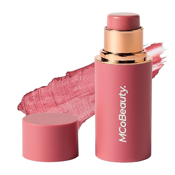 MCoBeauty Baby Face Cream Blush Stick - Peony Rose - Pink Multiuse Buildable Lip and Cheek Color ... | Amazon (US)