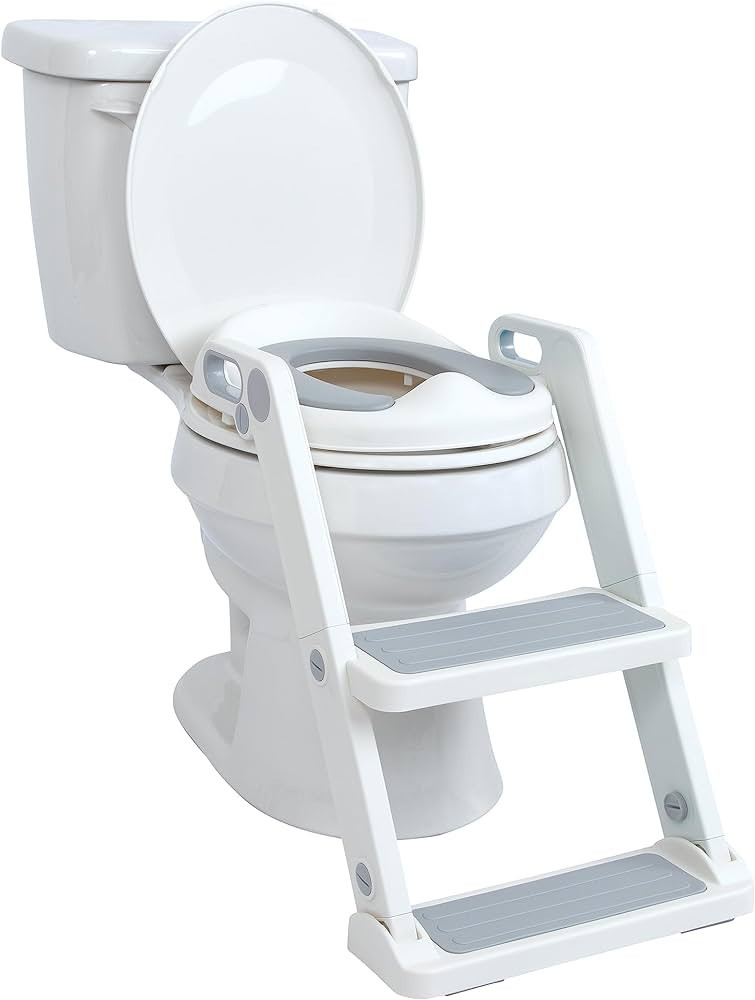 Nuby Step Ladder Toddler Potty Seat for Toilet - All-in-One Kids Potty Training Toilet Seat with ... | Amazon (US)