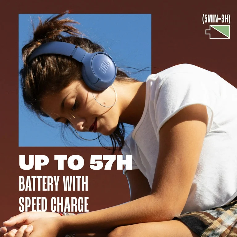 JBL Tune 520BT - Wireless on-ear headphones - Immerse in JBL Pure Bass sound wherever you go. - W... | Walmart (US)