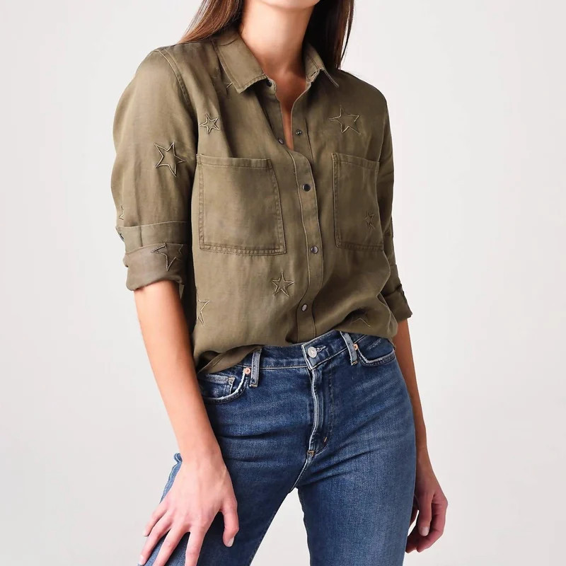 Rails Marcel Top - Green | Verishop