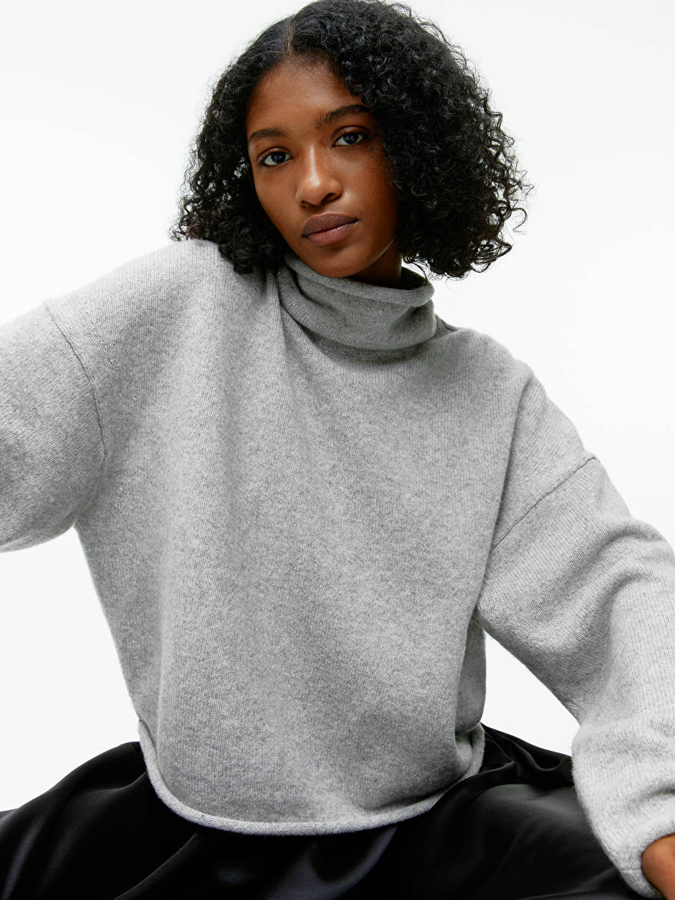 High-Neck Wool Jumper | ARKET (US&UK)