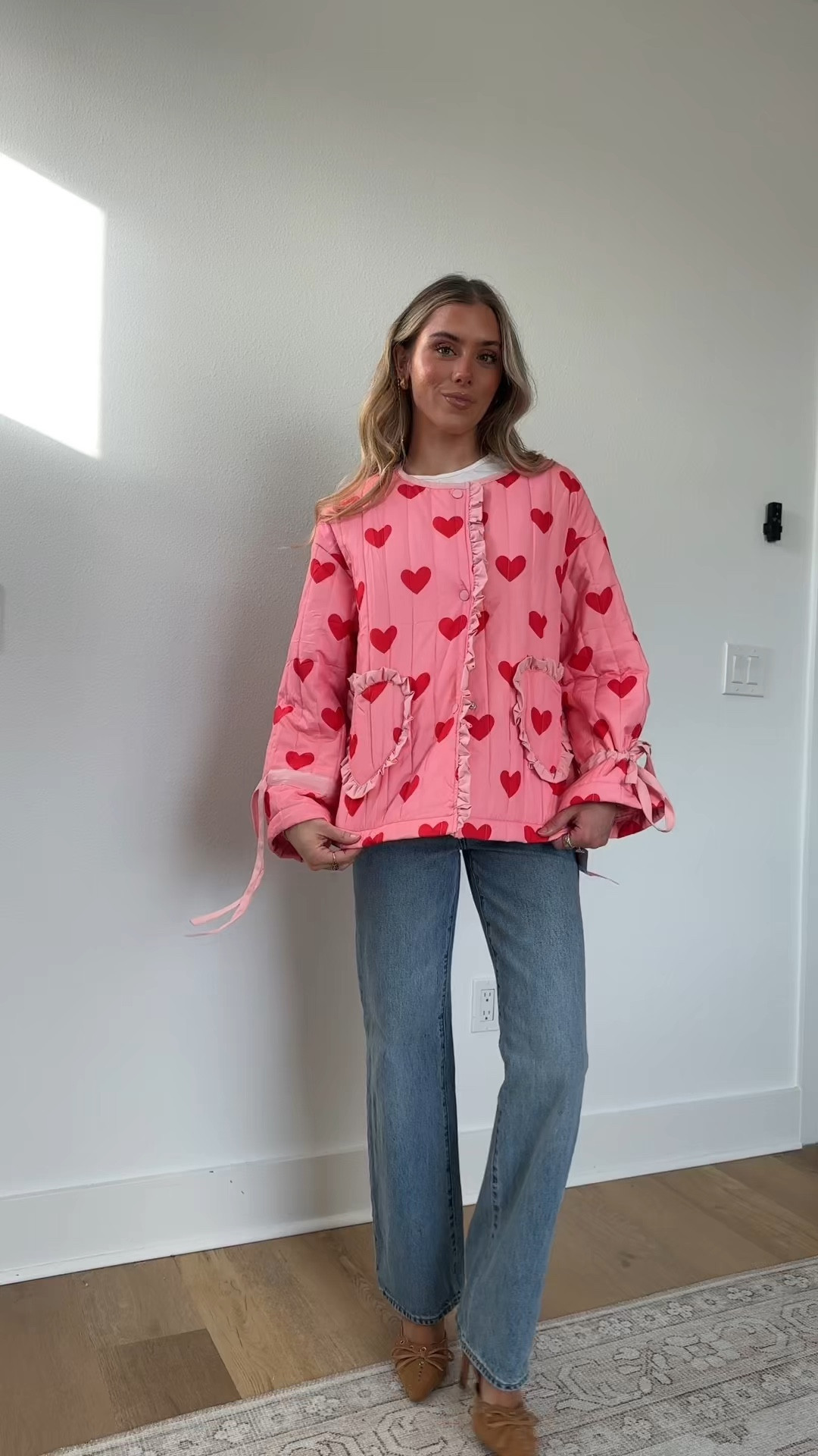 Amazon size small Tankaneo Womens Cropped Puffer Jacket Floral Print Open Front Quilted Jacket Bow Tie Heart Coat Lightweight Outerwear

#LTKValentine #LTKootd #LTKSaleAlert