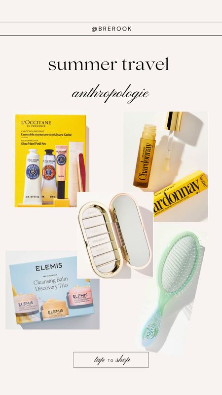 here are some summer travel essentials that are on sale at Anthropologie from now until 5/12!!! these items are great especially for any summer type travel you might be doing all are travel size which makes it super convenient to take your favorite products with you and I am here for it 🤍

#LTKTravel #LTKSaleAlert #LTKSeasonal