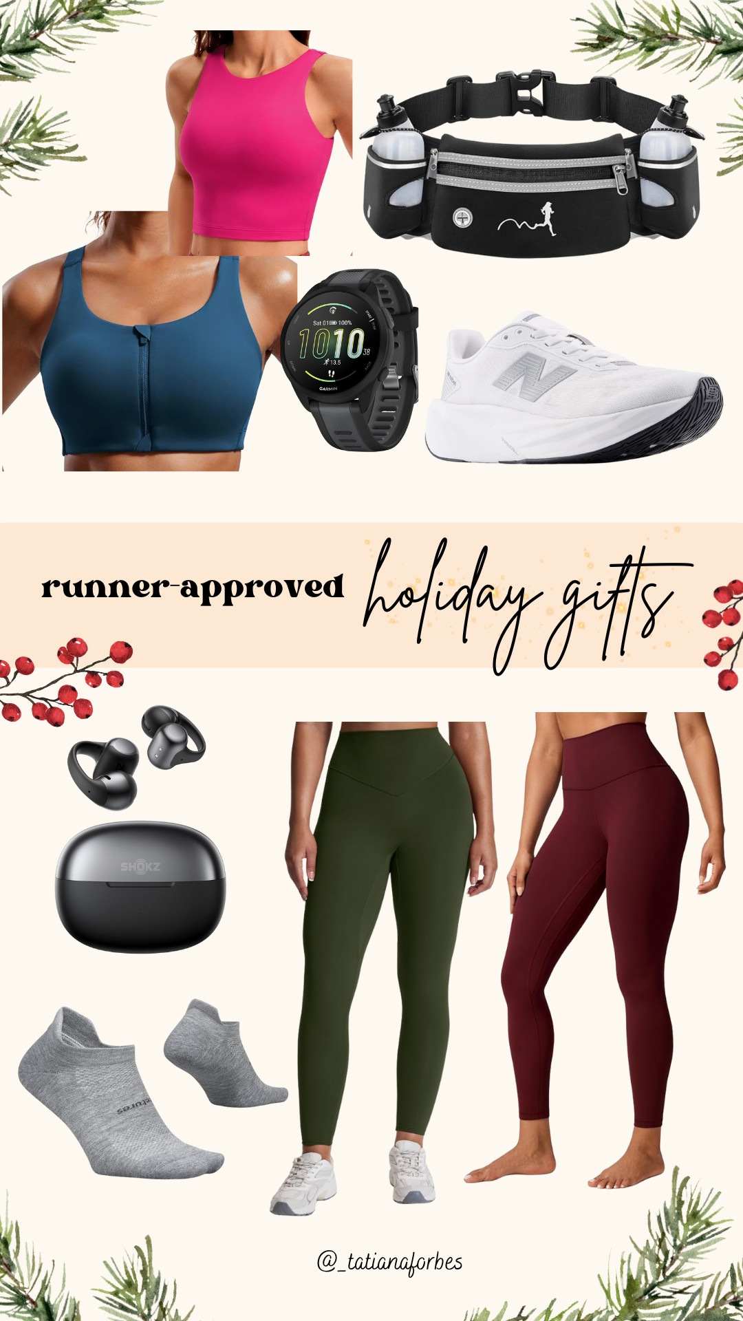If you’ve got a runner on your list (or you are the runner), I’ve got you covered!

These are my runner-approved holiday gifts, things I actually use on my runs and keep reaching for. Whether you’re shopping early for a friend or just adding to cart for yourself (no judgment here), these are all practical, road-tested, and perfect for the season.

Tap to shop my full holiday gift guide before the Black Friday rush hits.
Save this post for when you’re panic-shopping later this month 😅 

 

#LTKGiftGuide #LTKCyberWeek #LTKActive