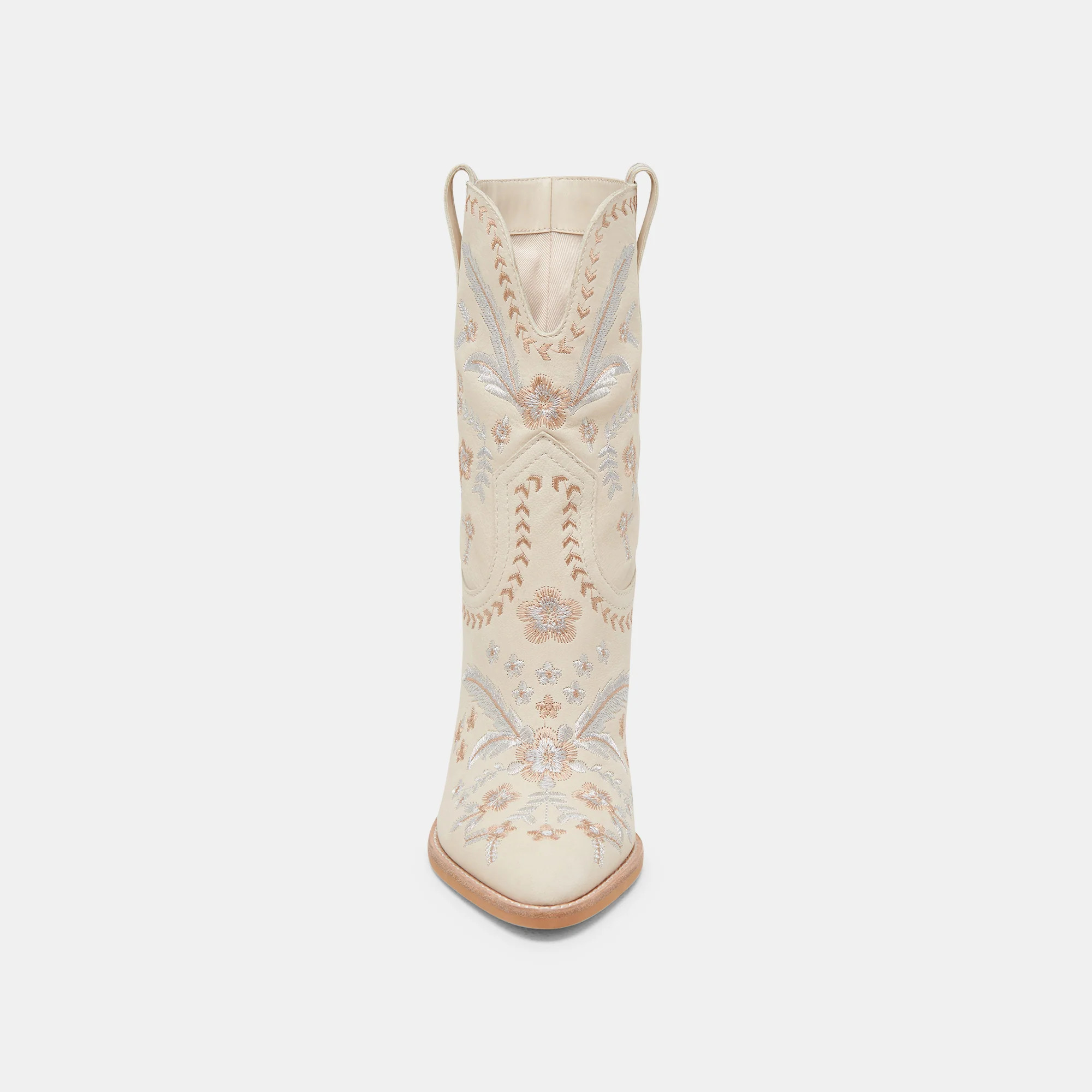 JESSEY FLORAL BOOTS CREME NUBUCK | DolceVita.com