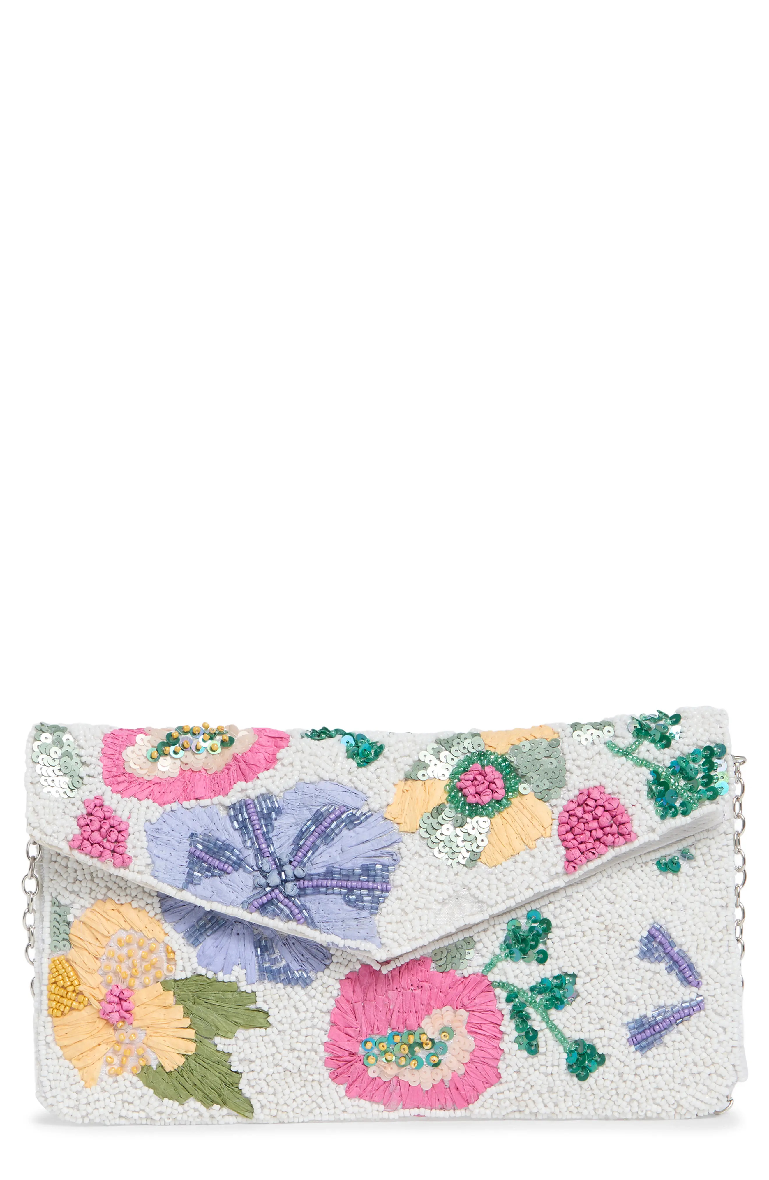 Collection XIIX Floral Beaded Envelope Clutch (Women) | Nordstromrack | Nordstrom Rack