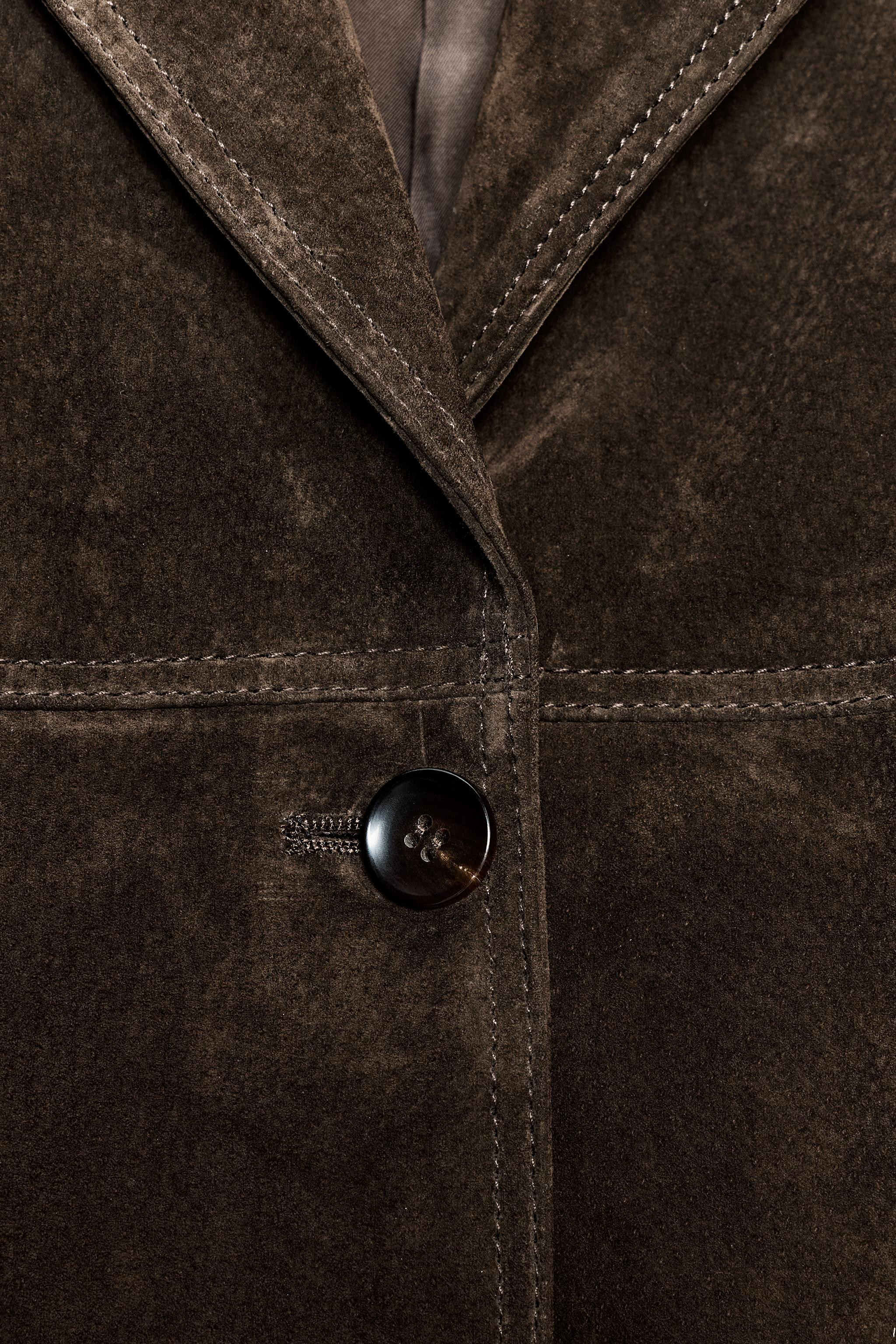 100% SUEDE LEATHER COAT ZW COLLECTION LIMITED EDITION | Zara UK