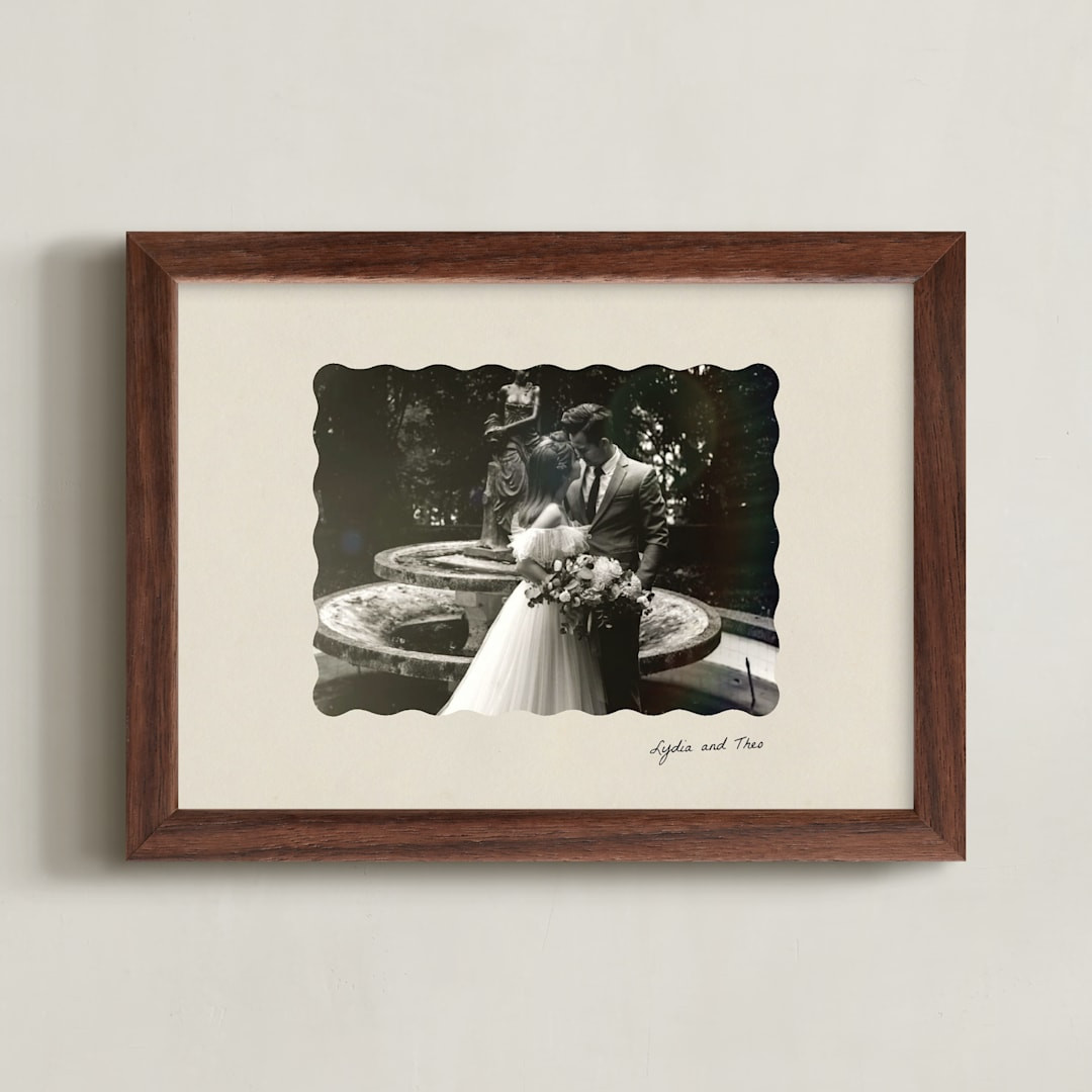 Vintage Scallop: Landscape | Minted