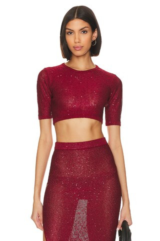 MISA Los Angeles Darya Top in Lipstick Red from Revolve.com | Revolve Clothing (Global)