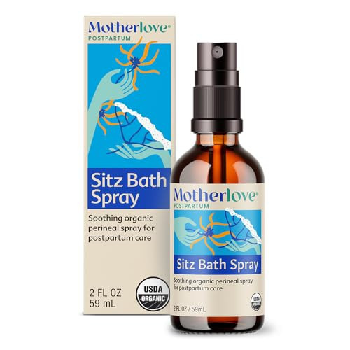 Motherlove Sitz Bath Spray (2 oz) Sitz Bath for Postpartum Care—Herbal Perineal Spray w/Witch Hazel—USDA Organic, Vegan, & Cruelty Free | Amazon (US)