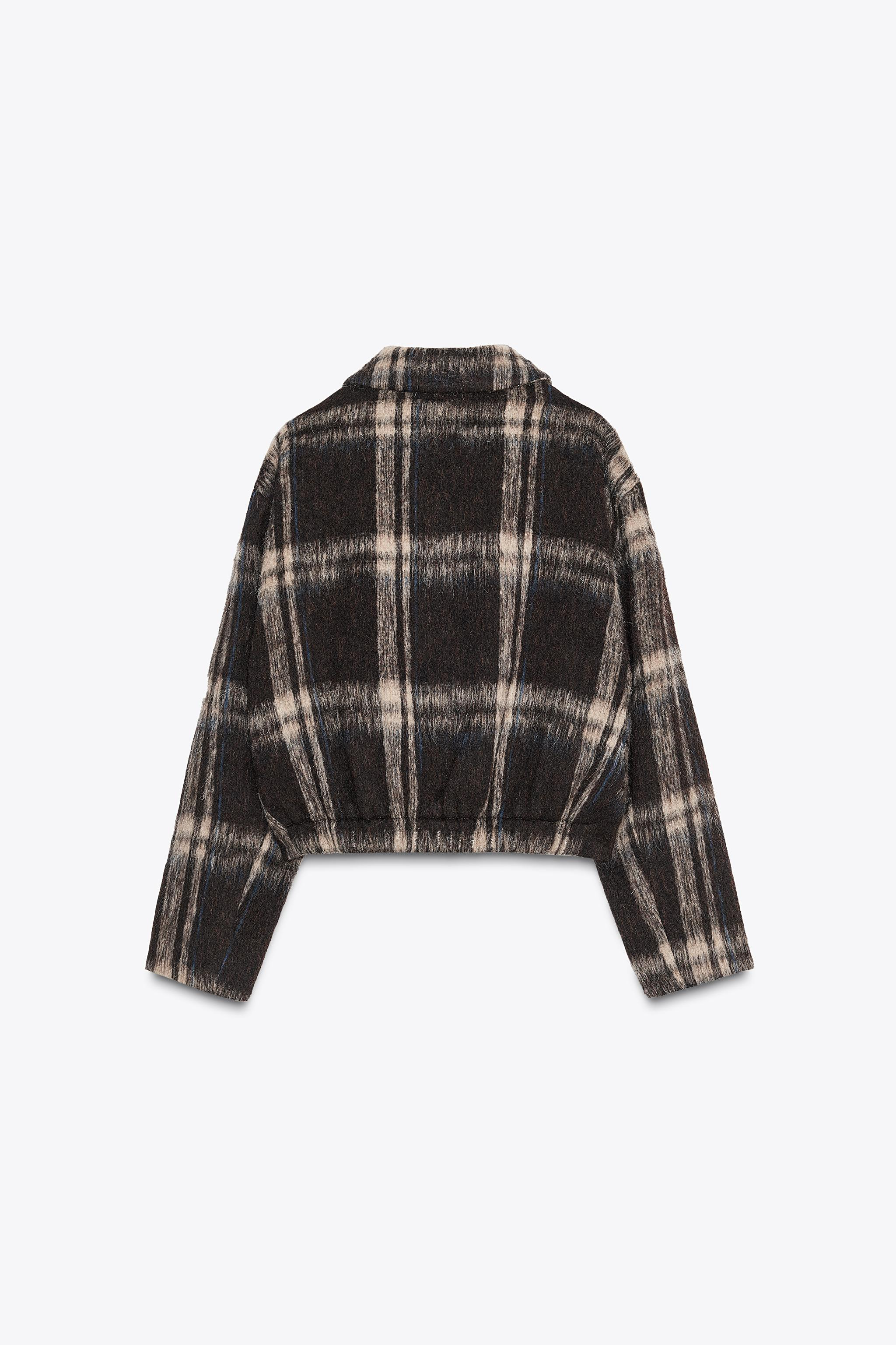 30% WOOL CHECK JACKET | Zara UK