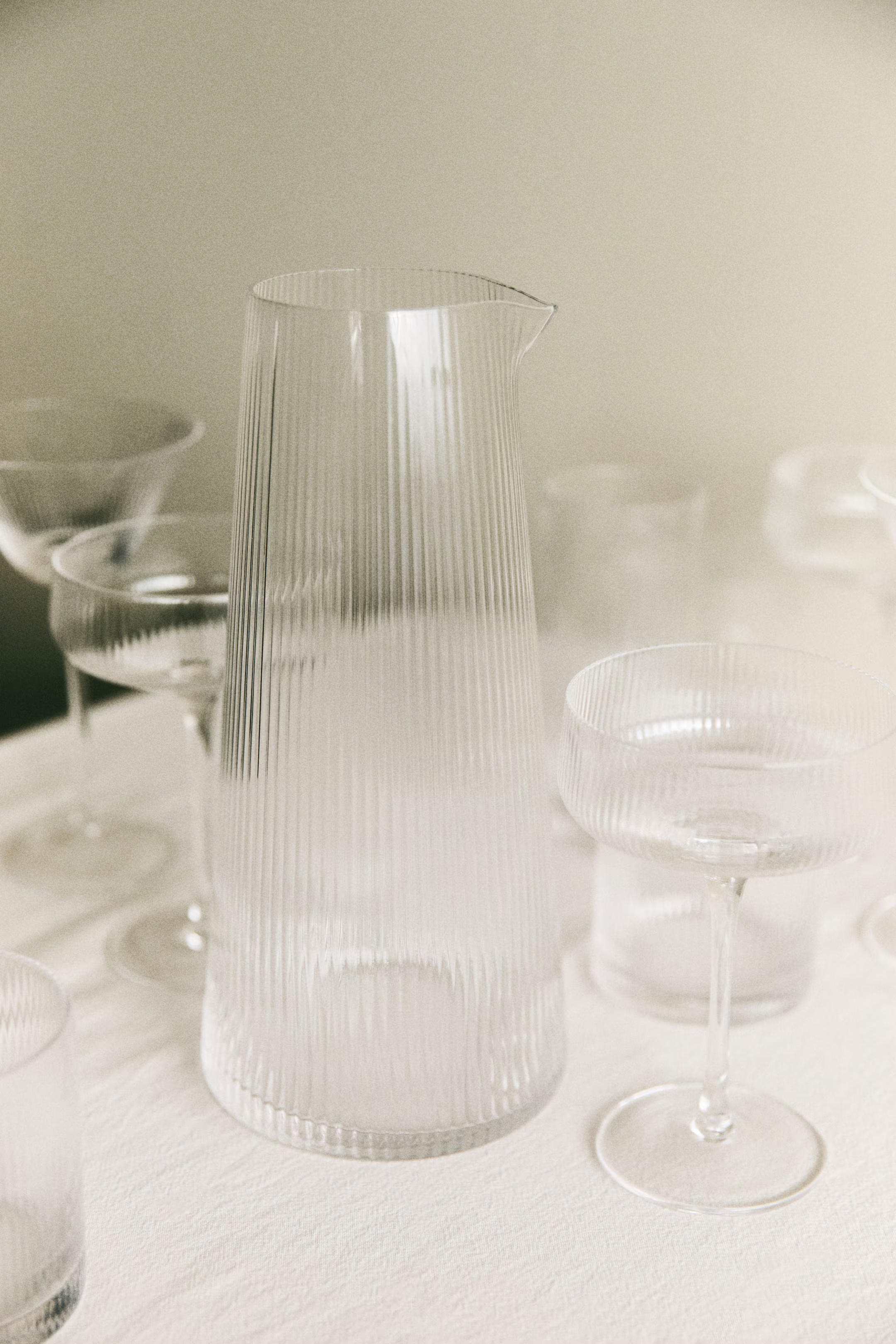 Fluted glass carafe | H&M (UK, MY, IN, SG, PH, TW, HK)