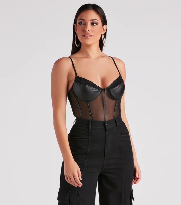 Daring Desire Mesh Lace Bodysuit | Windsor Stores