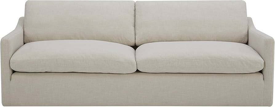 Amazon Brand – Stone & Beam Rustin Contemporary Deep-Seated Sofa Couch, 89"W, Cream | Amazon (US)