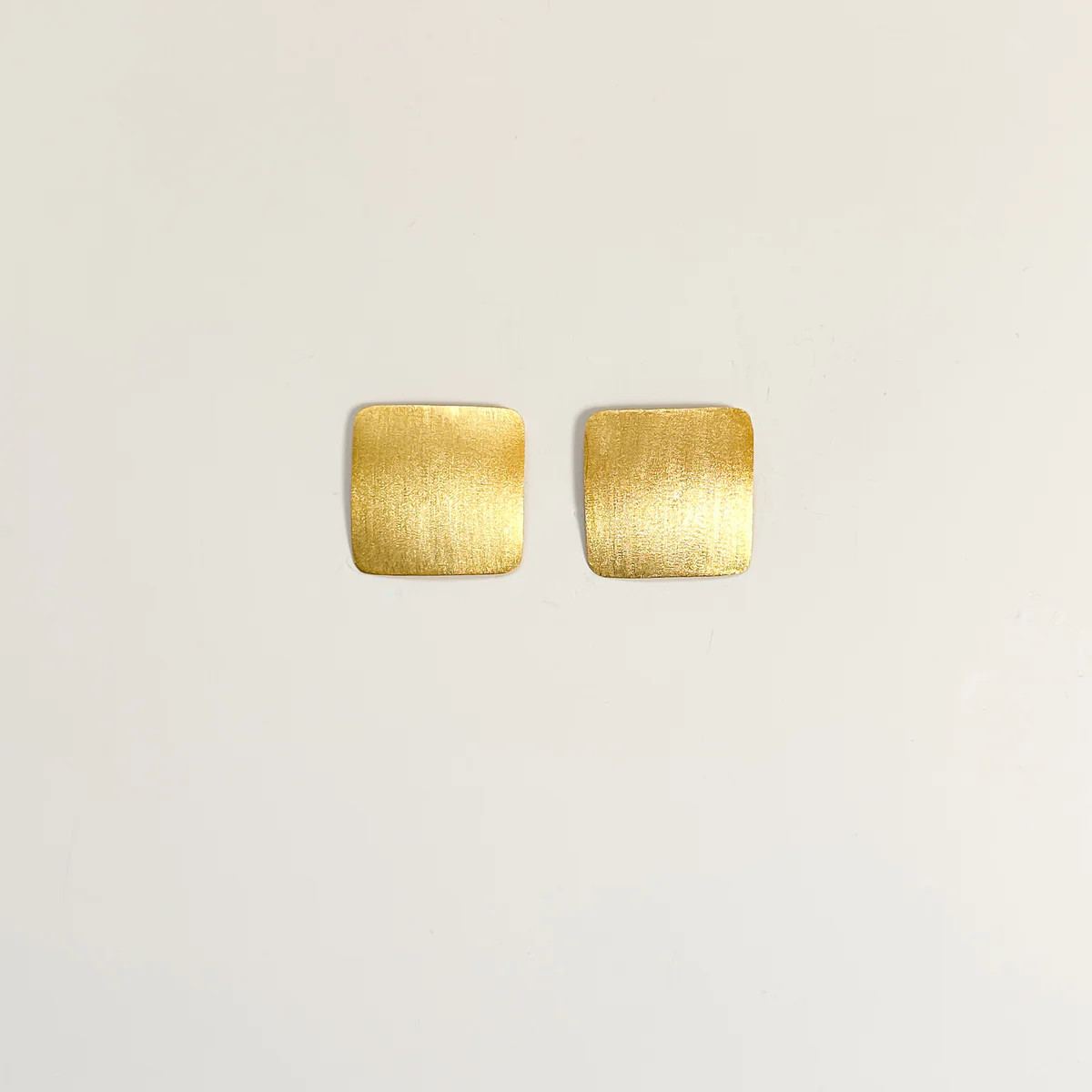 Golden Square Studs | Vivian Drew