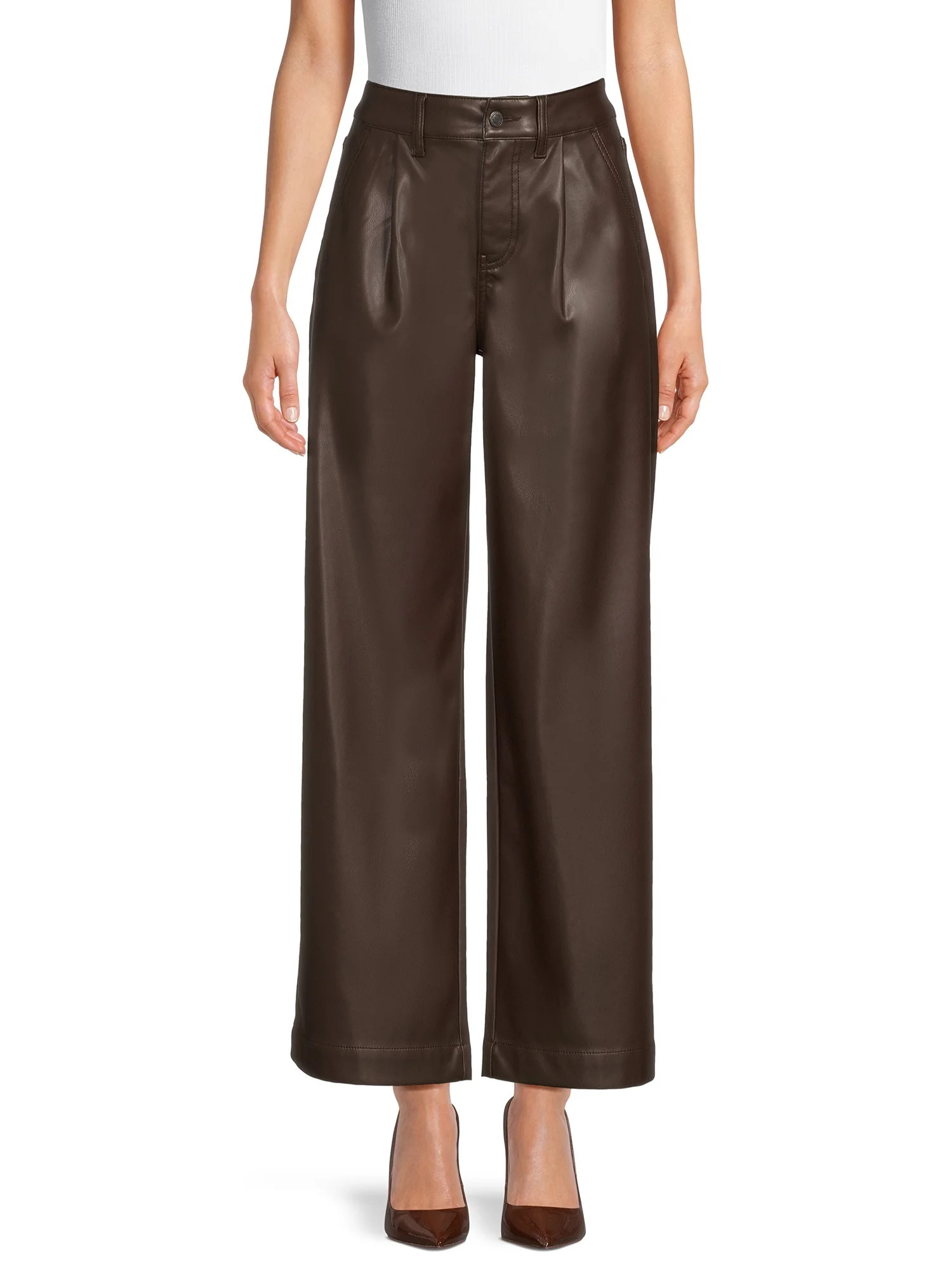 Time and Tru Women's Wide Leg Trouser Jeans, 31" Inseam for Regular, Sizes 2-18 | Walmart (US)