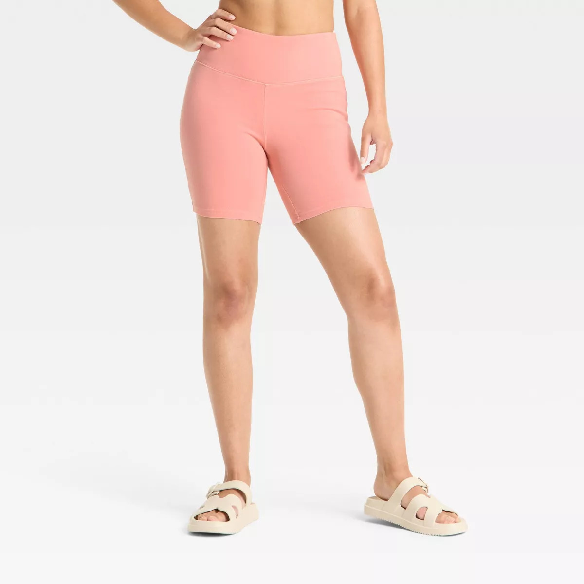 Women's High-Rise Interlock Bike Shorts - Wild Fable™ | Target
