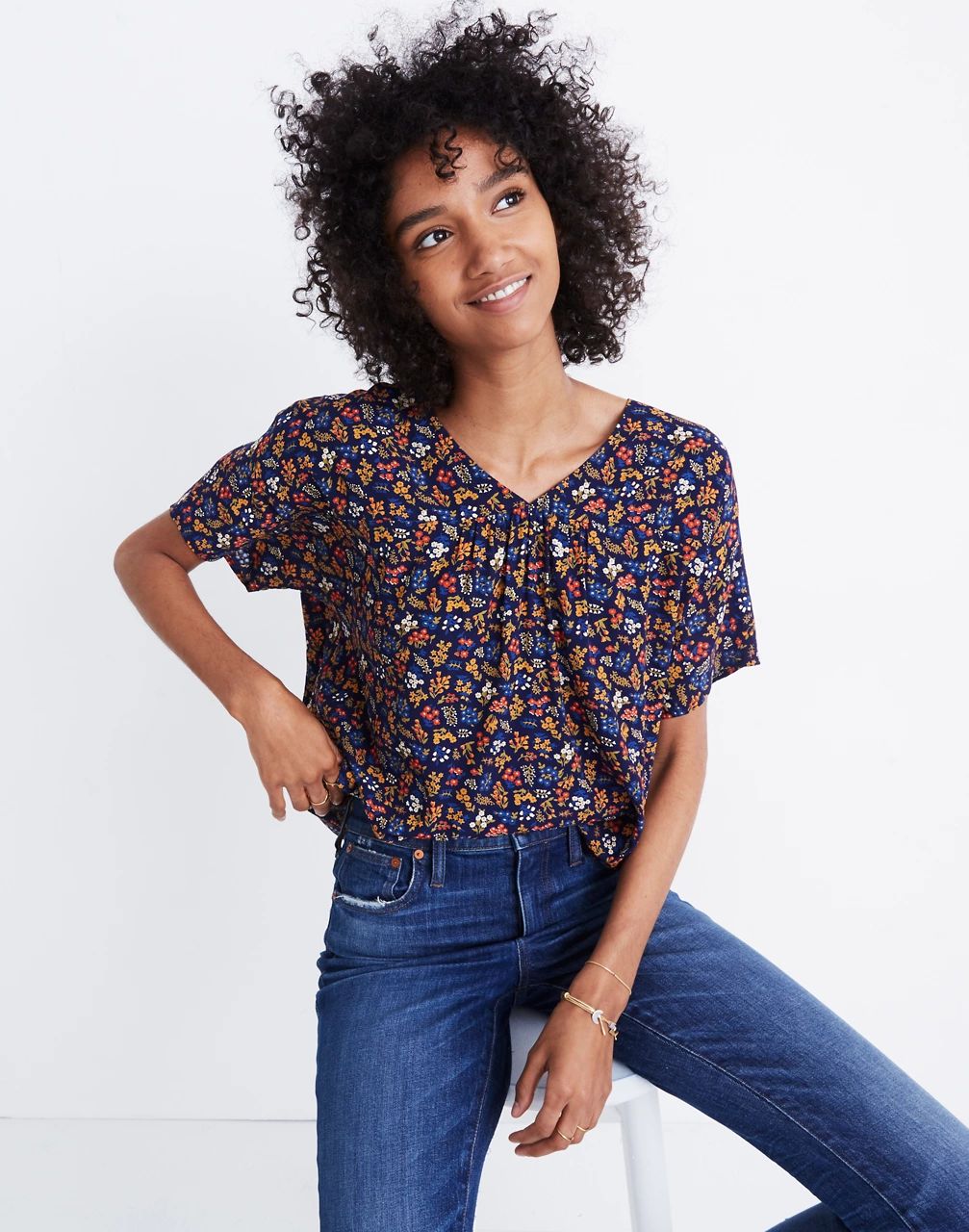 Rhyme Top in Garden Party | Madewell
