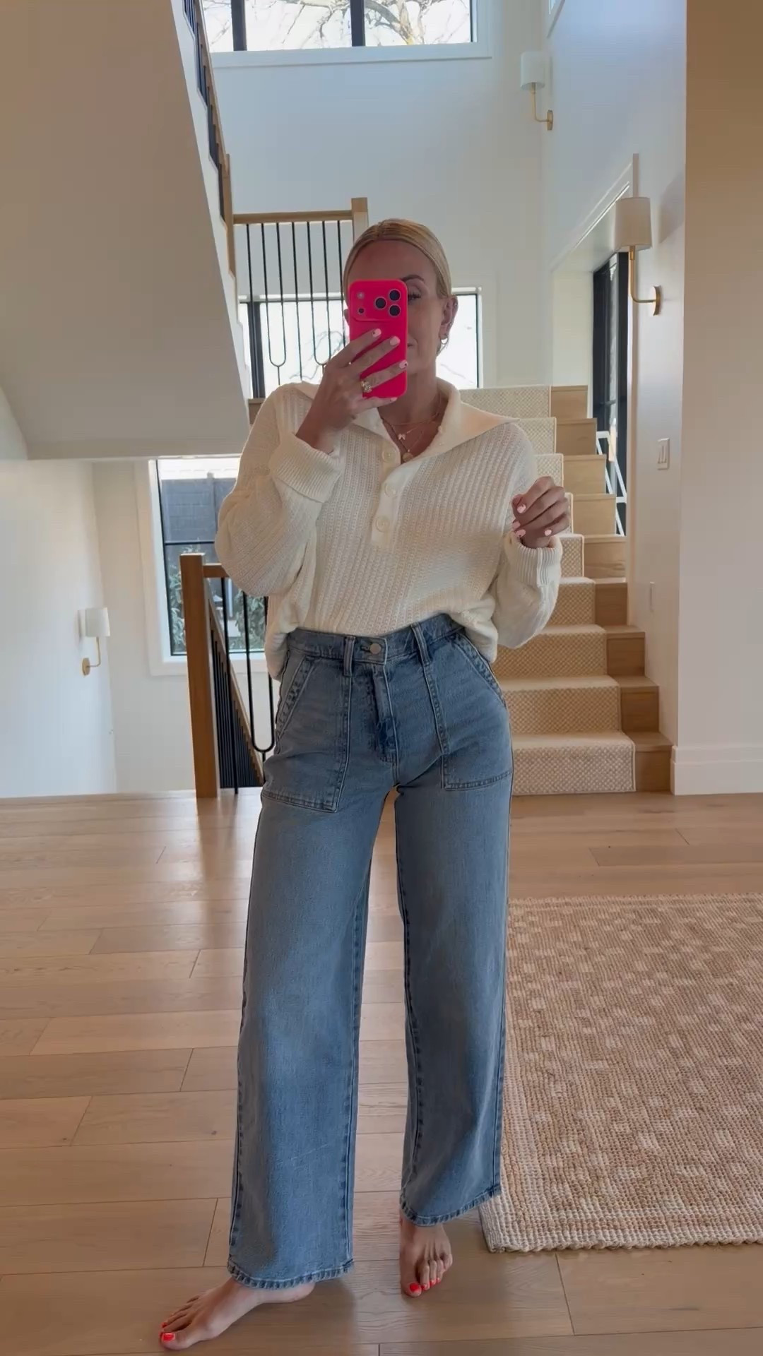 Walmart new arrivals! Wearing a large in the sweater and a 4 in the jeans!

#LTKgrwm #LTKmomlife #LTKootd