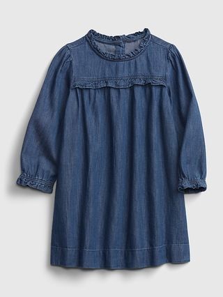 Toddler Ruffle Denim Dress | Gap (US)