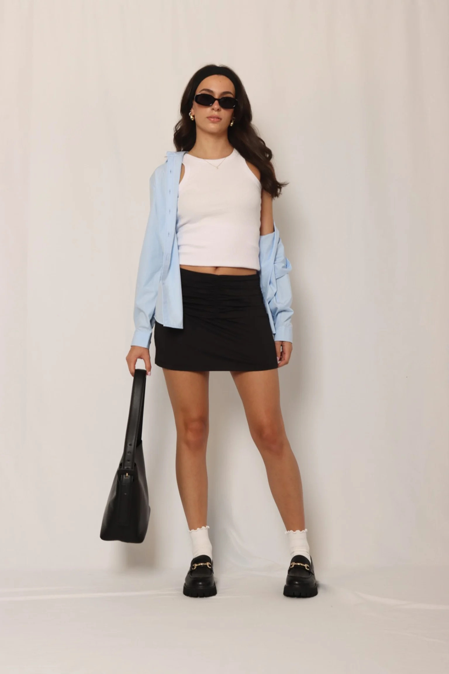 Ruched Mini Skirt | Verishop