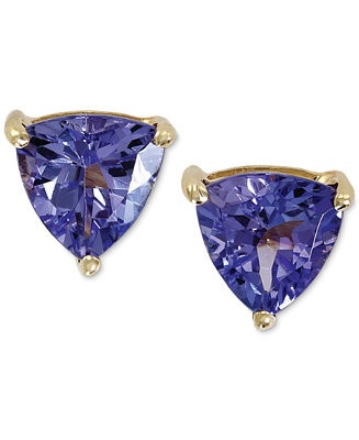 EFFY® Tanzanite Stud Earrings in 14k Gold (1 ct. t.w.), Created for Macy's  - Macy's | Macy's