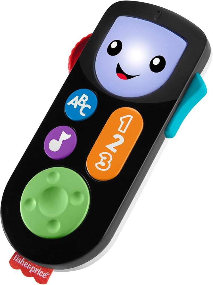 Fisher-Price Laugh & Learn Stream & Learn Remote, Electronic Pretend TV Remote Toy with Lights an... | Amazon (US)
