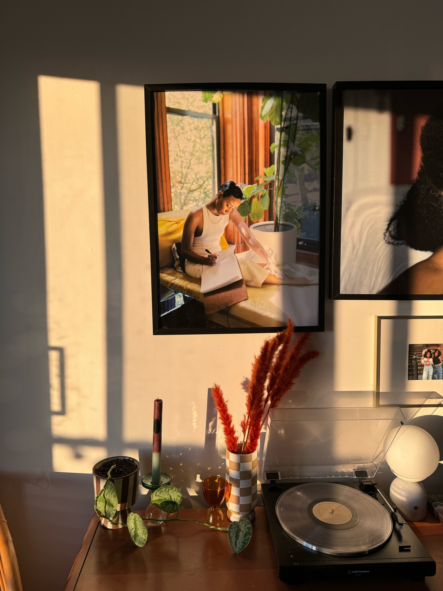 Golden hour at home is my favorite + I got this beautiful candle stick holder for Valentine’s Day 🫶🏾 

#LTKfindsunder50 #LTKstyletip #LTKhome