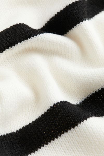 Jacquard-knit Sweater - Cream/striped - Ladies | H&M US | H&M (US + CA)