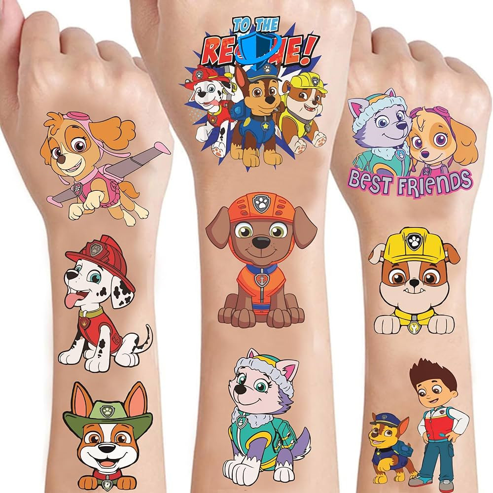 50PCS Dogs Temporary Cartoon Tattoos, Cartoon Temporary Tattoo Toys, DIY Sticker Arts, Birthday P... | Amazon (US)