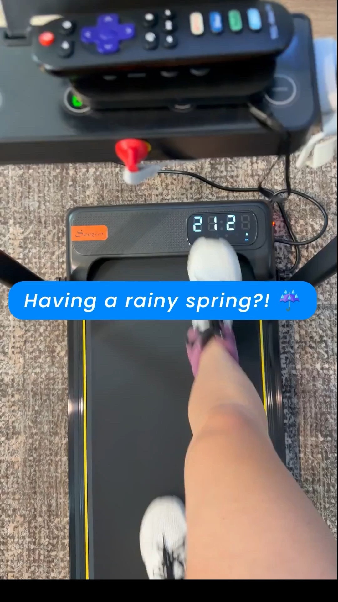 Having a rainy spring?☔️ Hard to get outside and get some exercise in? Grab this easy to move walking pad from @Wayfair! It’s the perfect indoor walking pad to get you sweating inside! 

#LTKmomlife #LTKdayinmylife #LTKActive